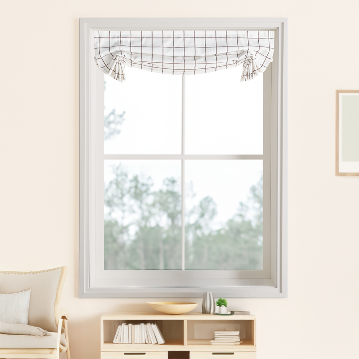 Jenna Linen Roman Shades & Blinds | Swag