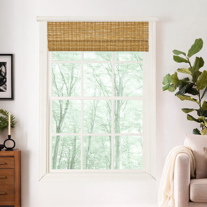 Ramie Woven Bamboo Blinds & Shades Top Down Bottom Up | Cinnamon