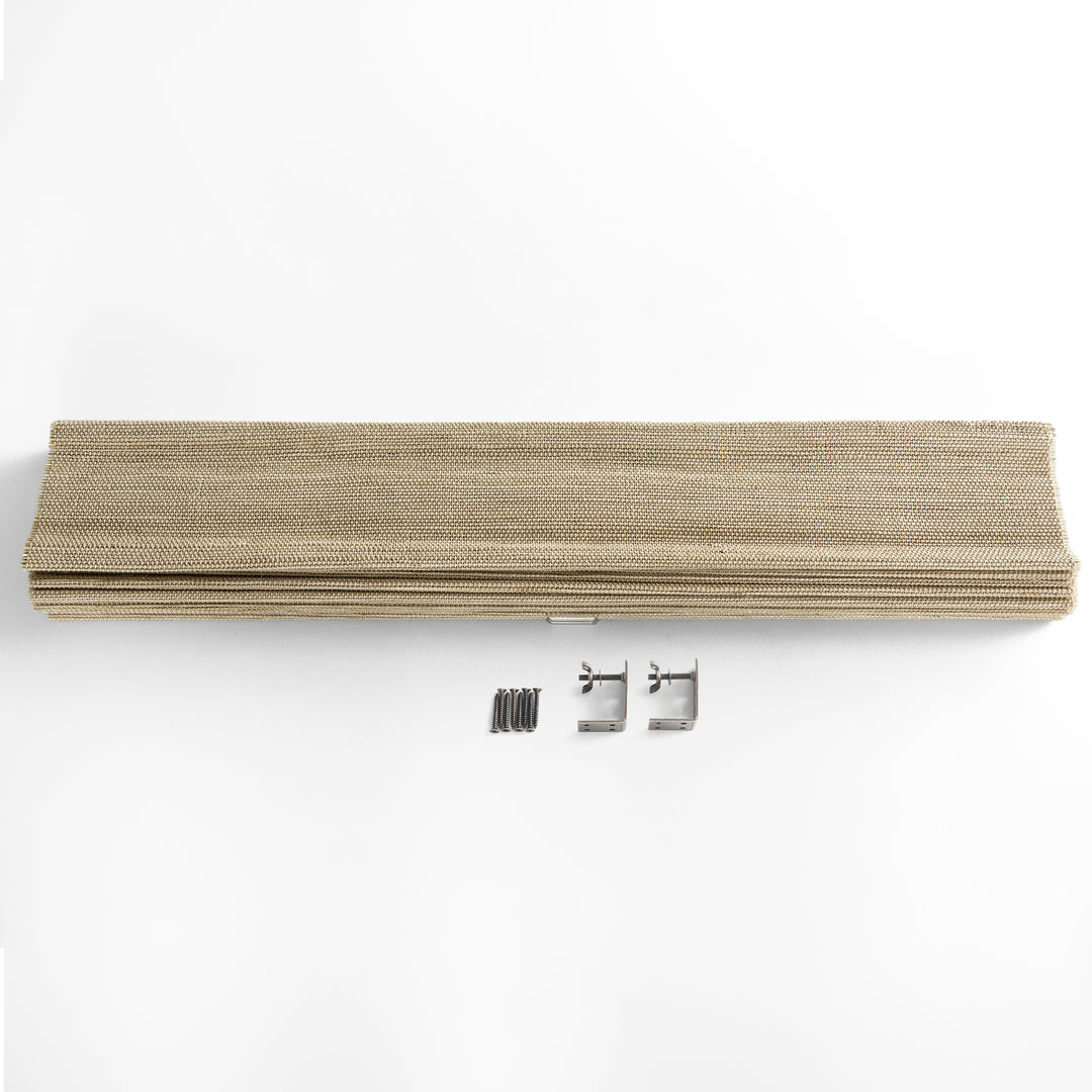Oak Woven Bamboo Blinds & Shades | 3 Shades on 1 Headrail