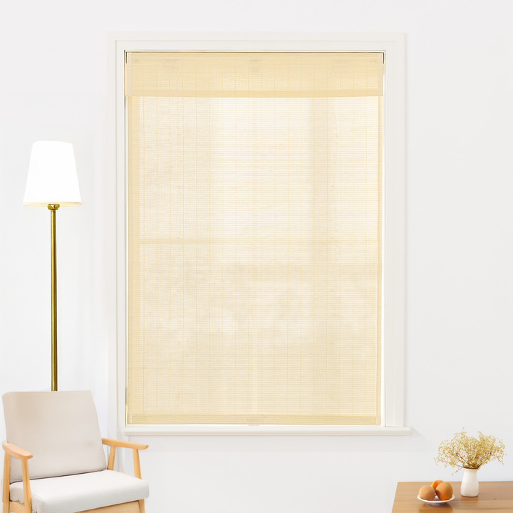 Ramie Woven Bamboo Blinds & Shades | Cream