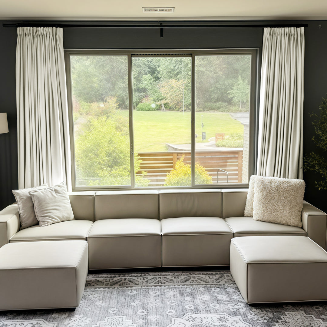 Belgian Flax Linen Curtains & Drapes Pleated