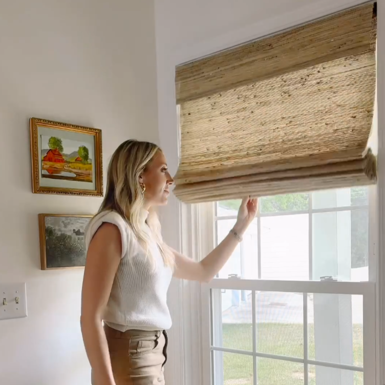 Ramie Woven Bamboo Blinds & Shades | Beige