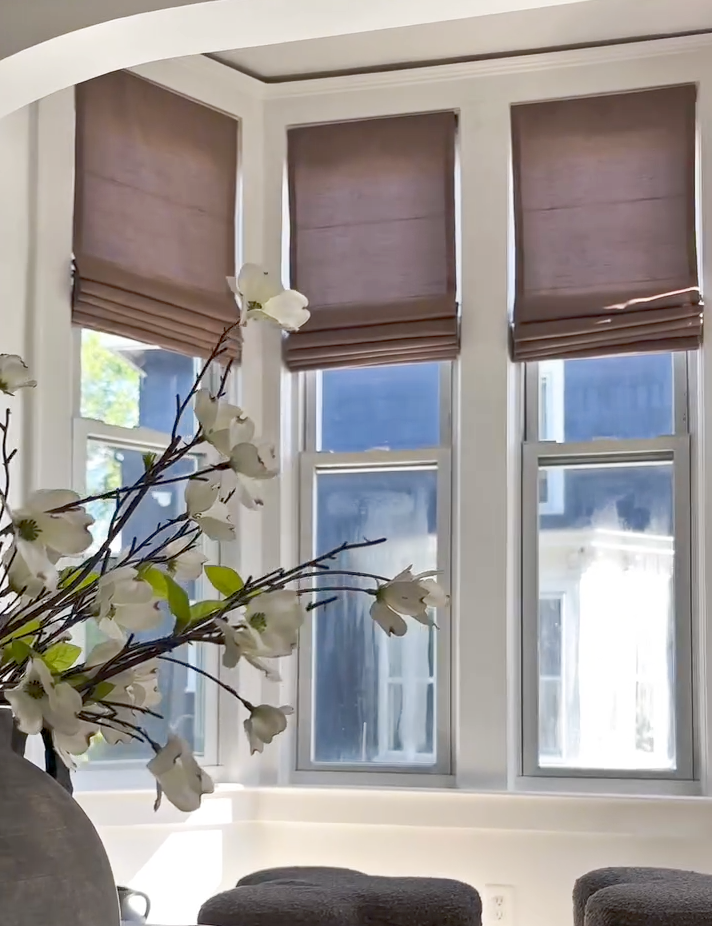 Lora Premium Silk Roman Shades & Blinds