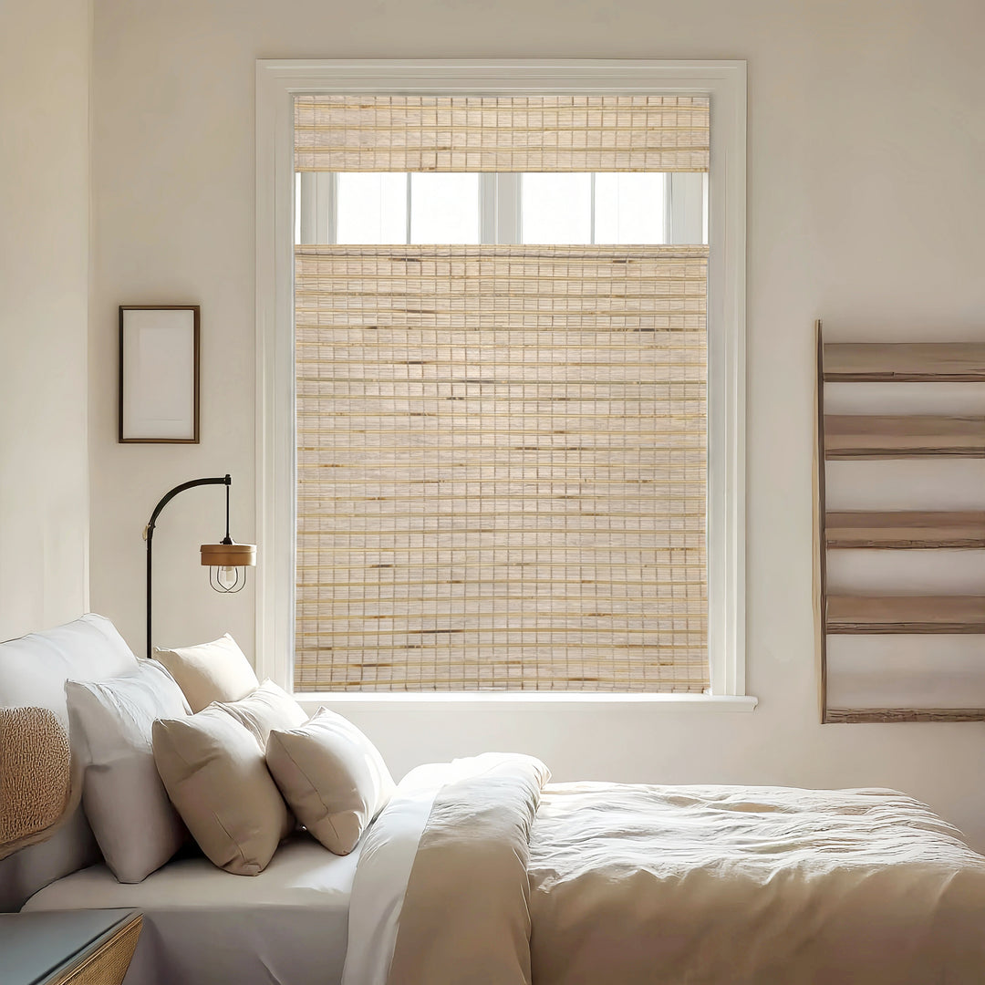 Hazel Bamboo Blinds & Shades Top Down Bottom Up | Warm Beige