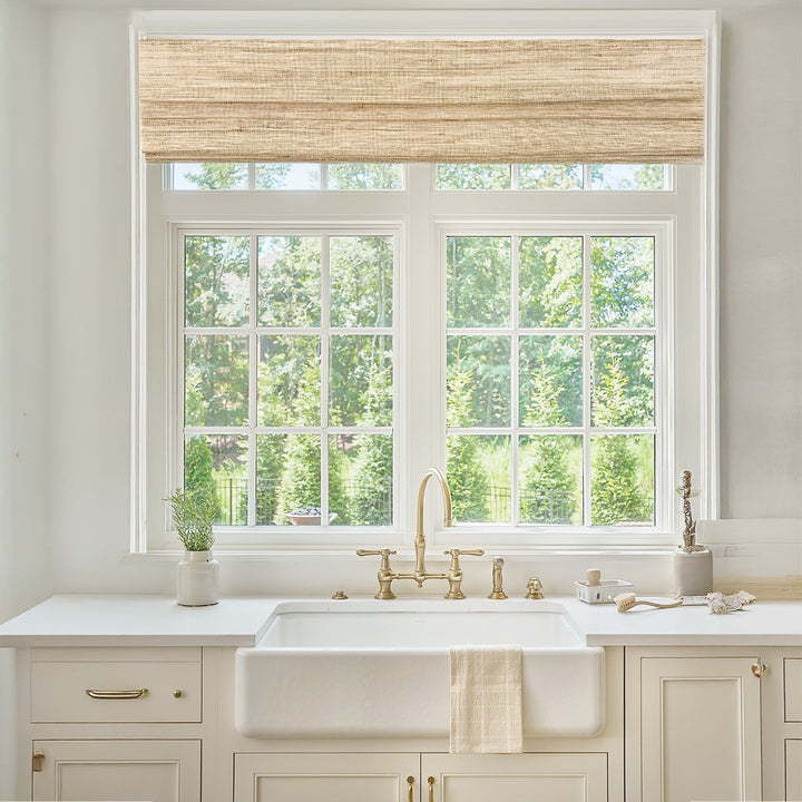 Ramie Woven Bamboo Blinds & Shades | Beige