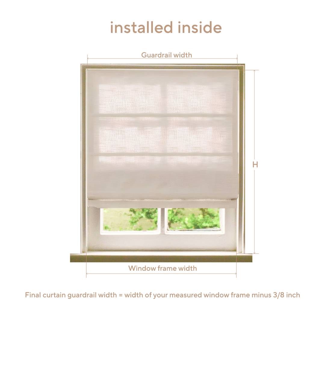 Lily Linen Roman Shades & Blinds