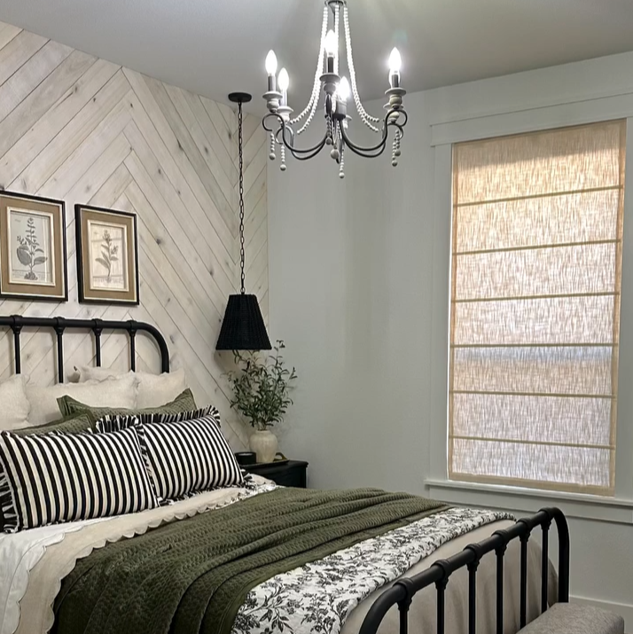 Lily Linen Roman Shades & Blinds | Plain Fold