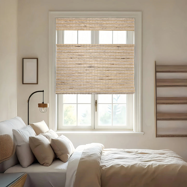 Hazel Bamboo Blinds & Shades Top Down Bottom Up | Warm Beige