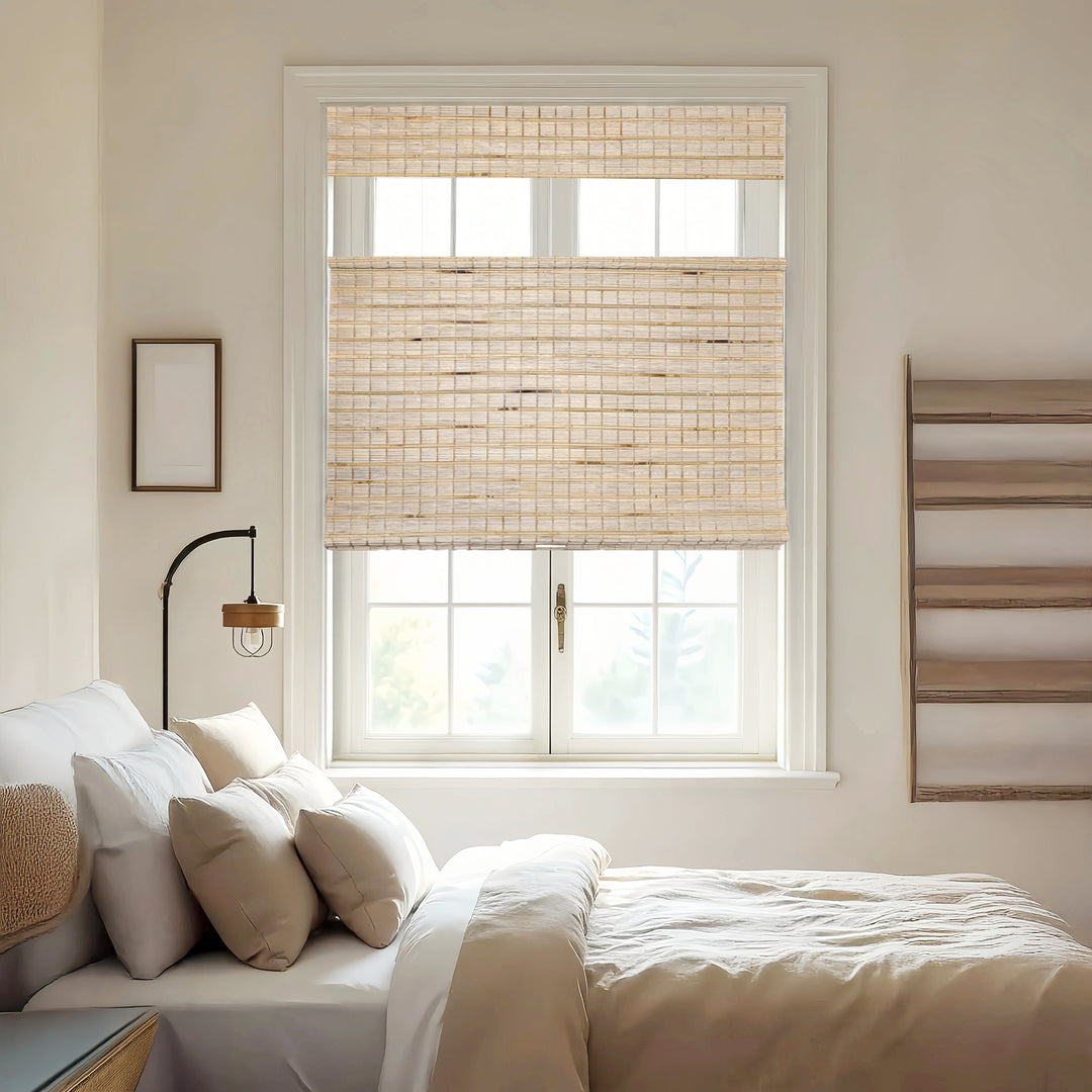 Hazel Bamboo Blinds & Shades Top Down Bottom Up | Warm Beige