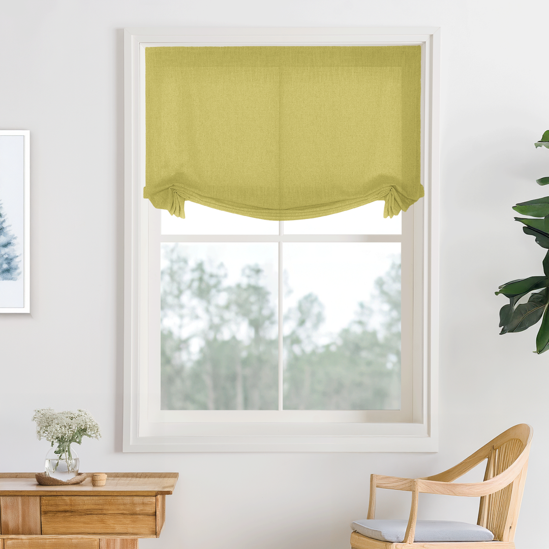 Bella Cotton No-Drill Roman Shades & Blinds | Swag