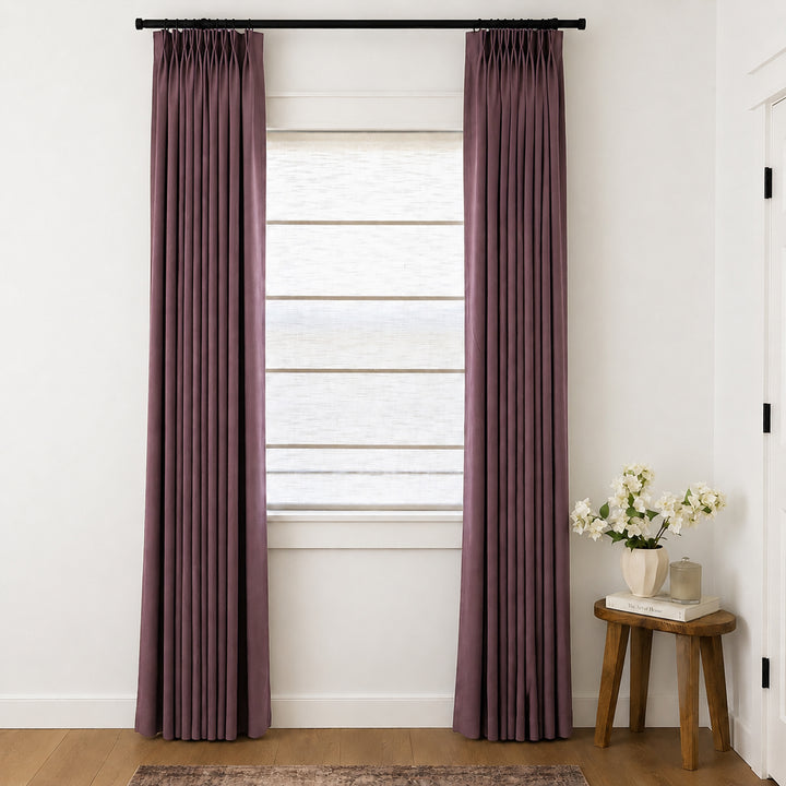 Lily Linen Curtains & Drapes Pleated