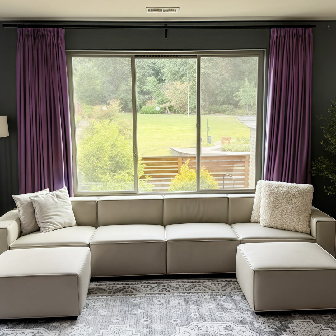 Lily Linen Curtains & Drapes Pleated