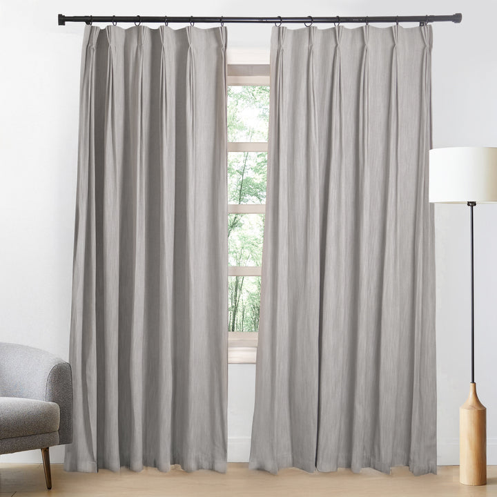 Cove Cotton Blend Curtains & Drapes Pleated