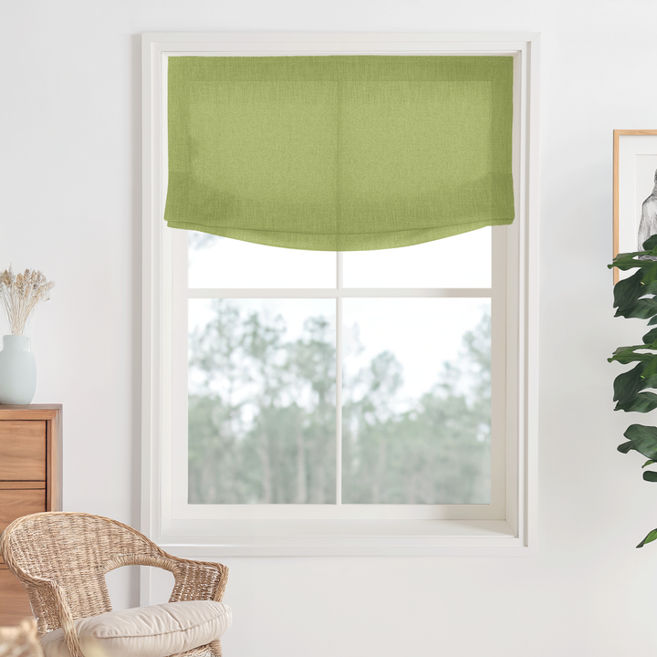 Bella Cotton No-Drill Roman Shades & Blinds | Relaxed