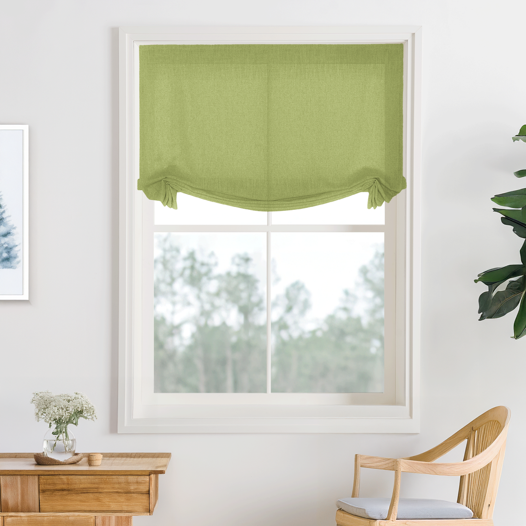 Bella Cotton No-Drill Roman Shades & Blinds | Swag