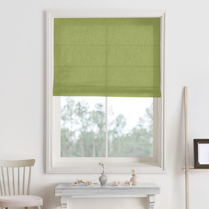 Bella Cotton Roman Shades & Blinds | Plain Fold