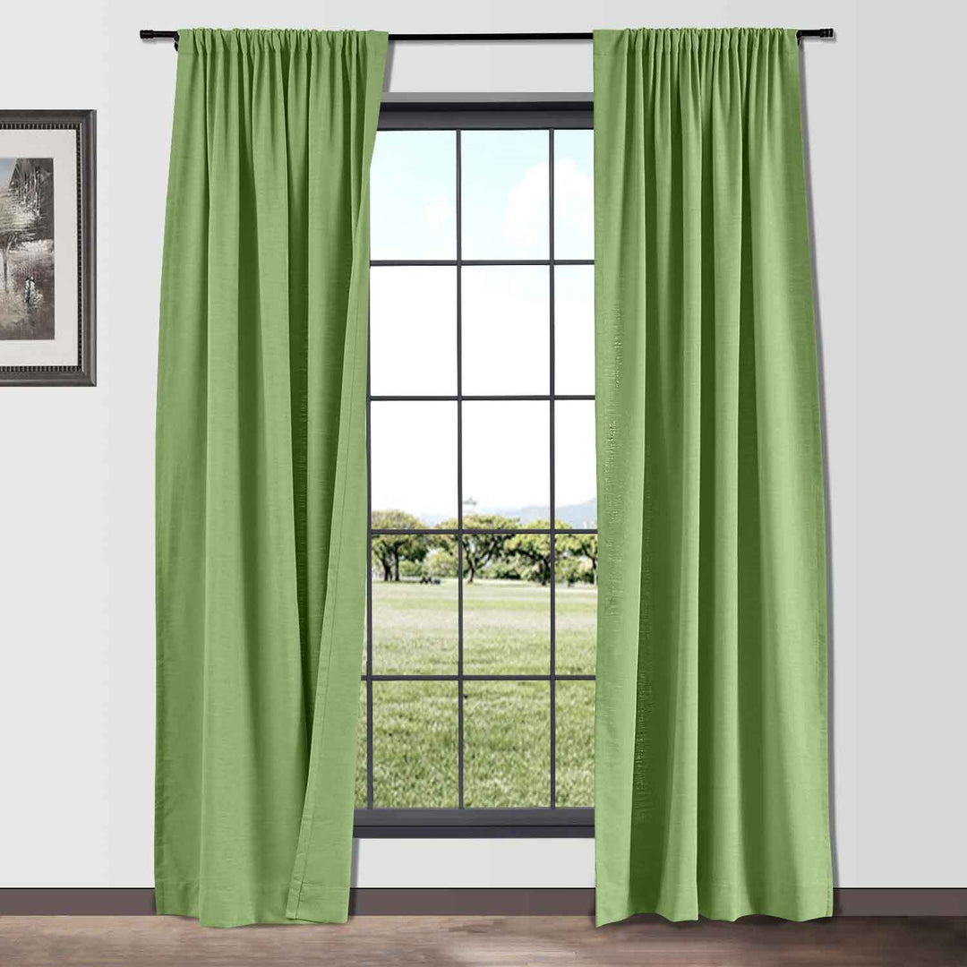 Bella Cotton Blend Curtains & Drapes Soft Top