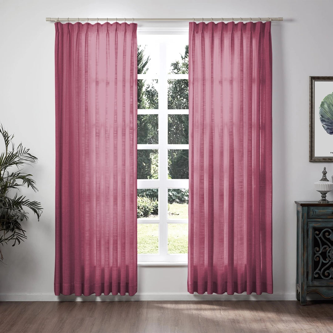 Lily Linen Curtains & Drapes Soft top