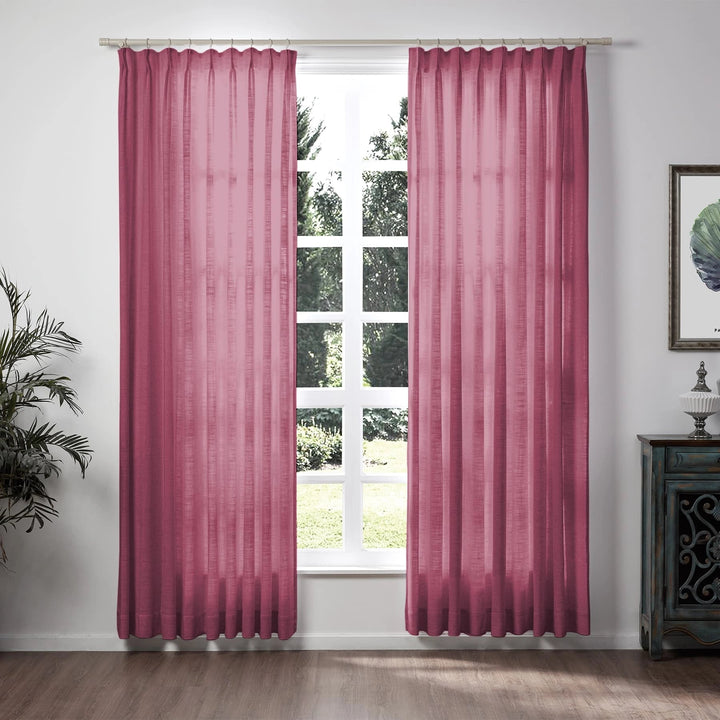 Neutraloak Lily Linen Curtains & Drapes Pleated