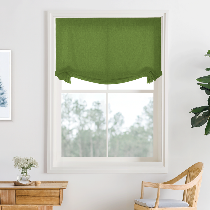 Bella Cotton No-Drill Roman Shades & Blinds | Swag