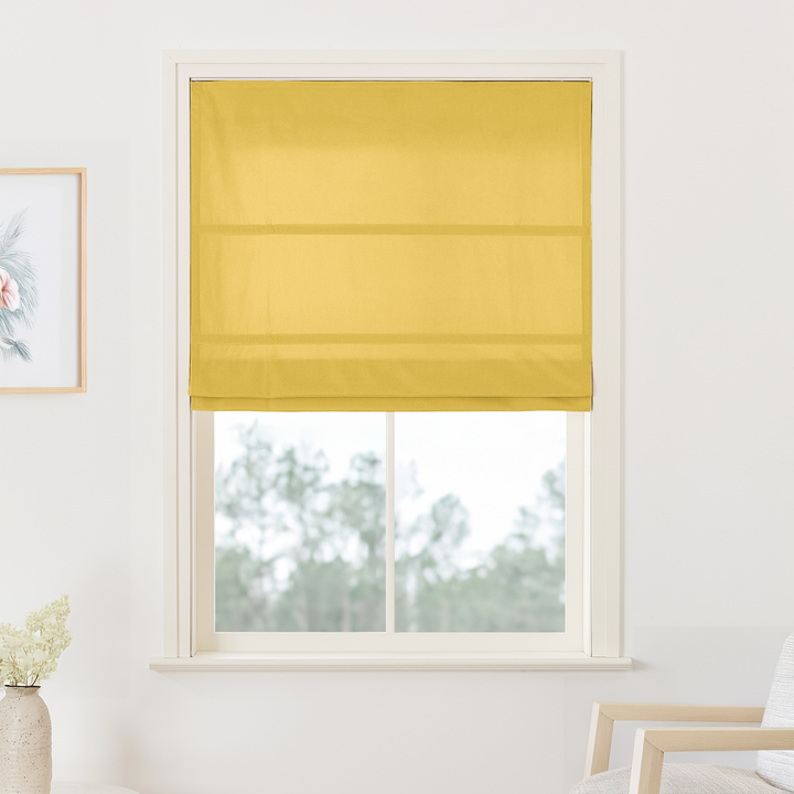 Maillard Velvet No-Drill Roman Shades & Blinds | Fold