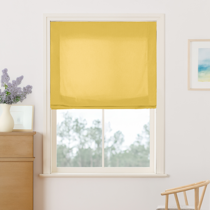 Maillard Velvet No-Drill Roman Shades & Blinds | Relaxed