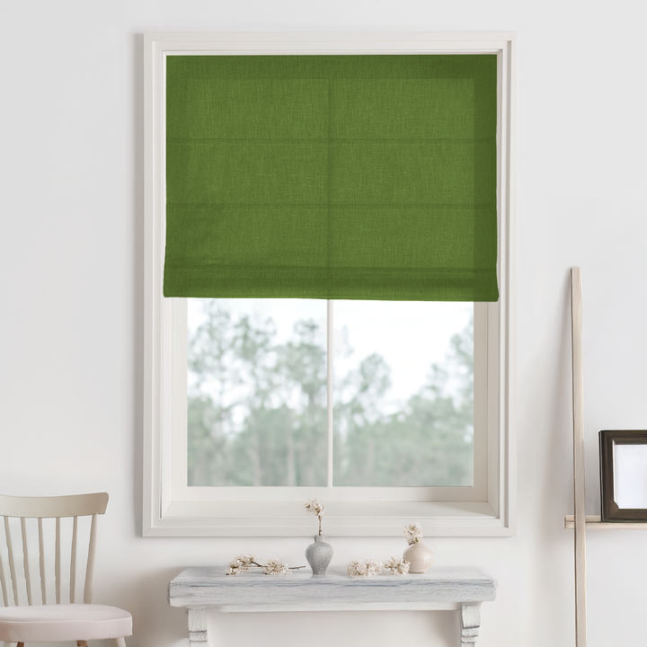 Bella Cotton Roman Shades & Blinds | Plain Fold