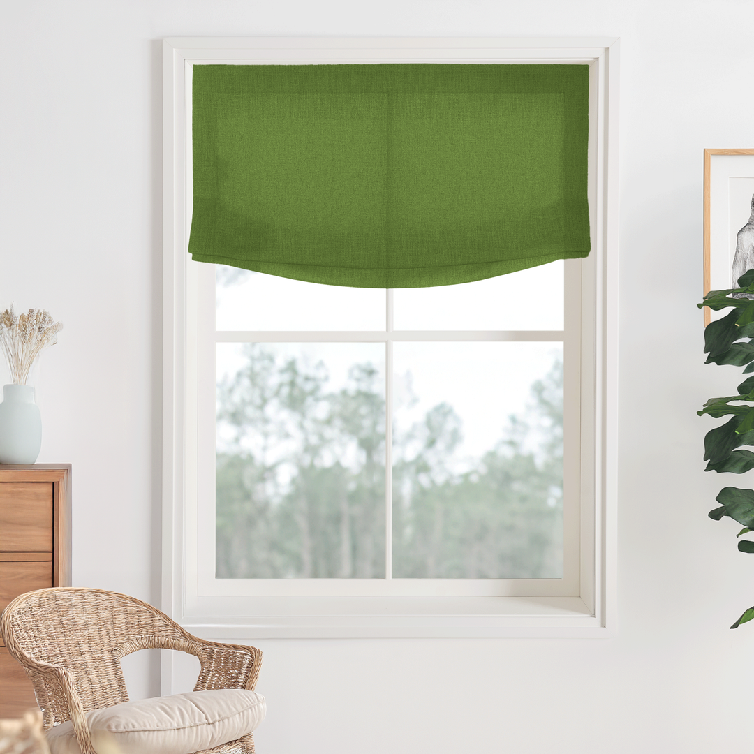 Bella Cotton No-Drill Roman Shades & Blinds | Relaxed