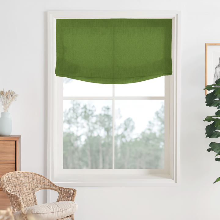 Bella Cotton No-Drill Roman Shades & Blinds | Relaxed