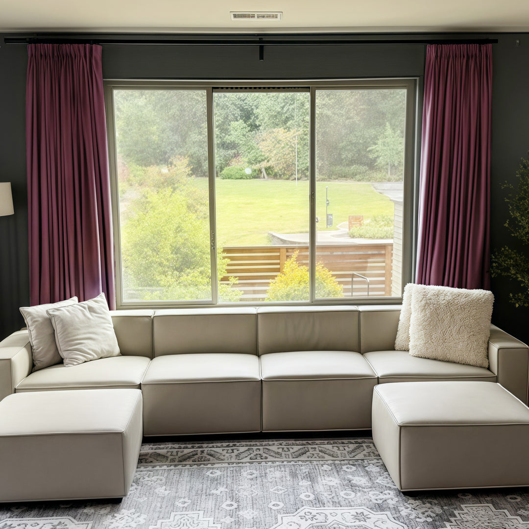 Lily Linen Curtains & Drapes Pleated