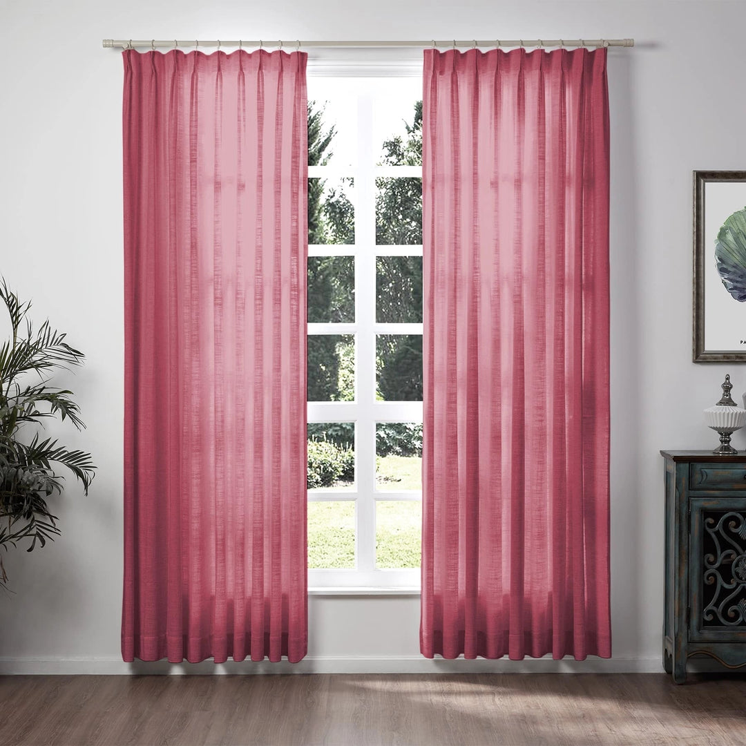 Neutraloak Lily Linen Curtains & Drapes Pleated