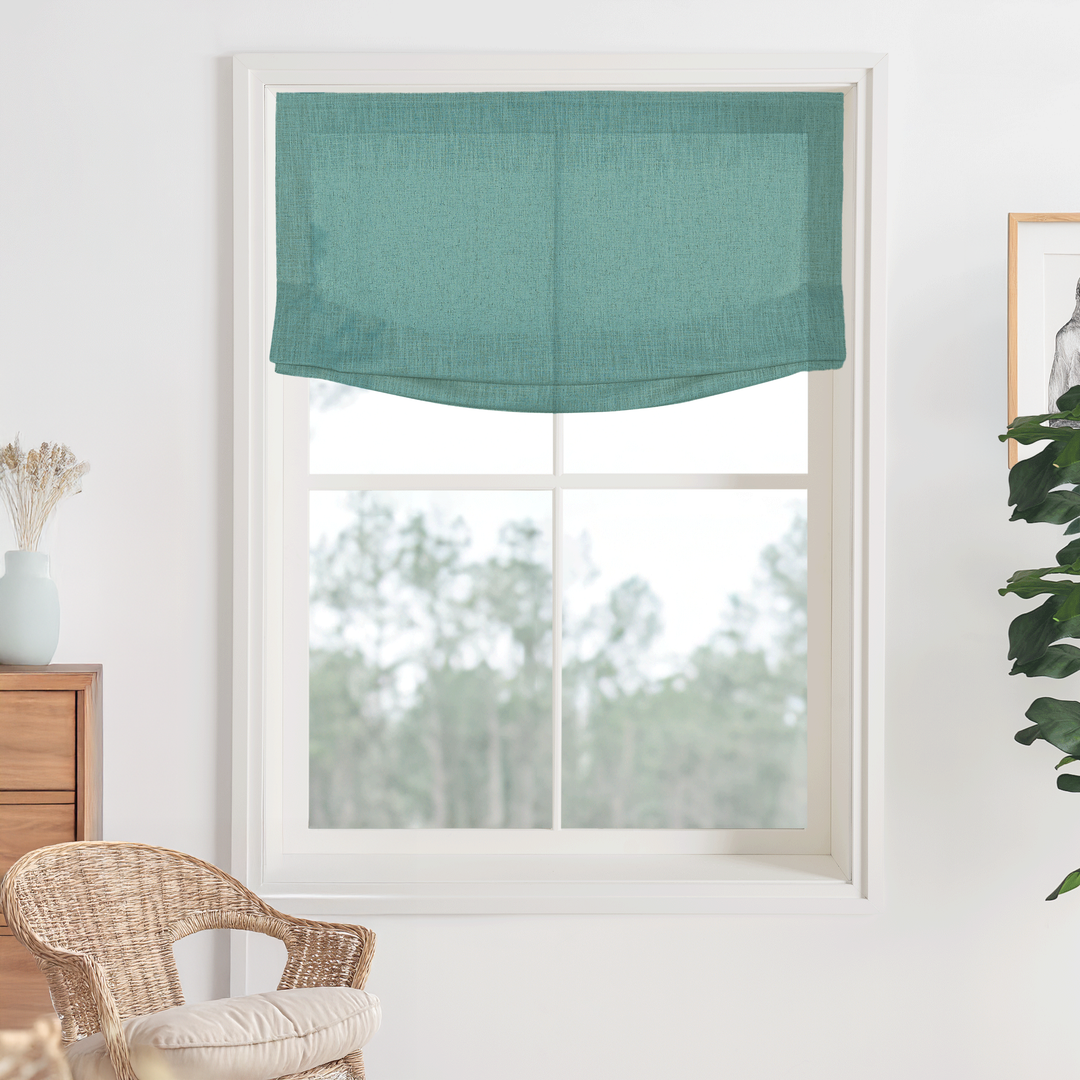 Bella Cotton Roman Shades & Blinds | Relaxed