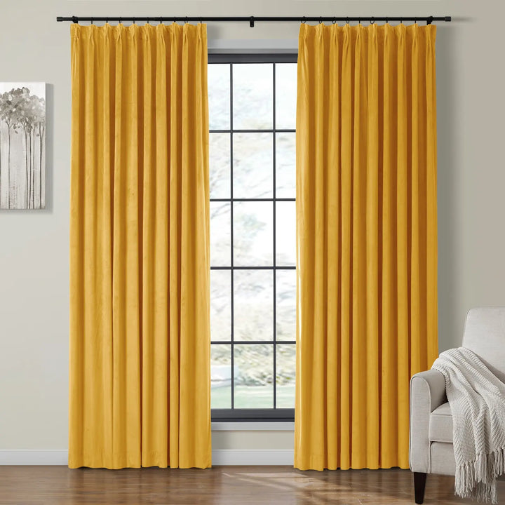 Maillard Velvet Curtains & Drapes Pleated