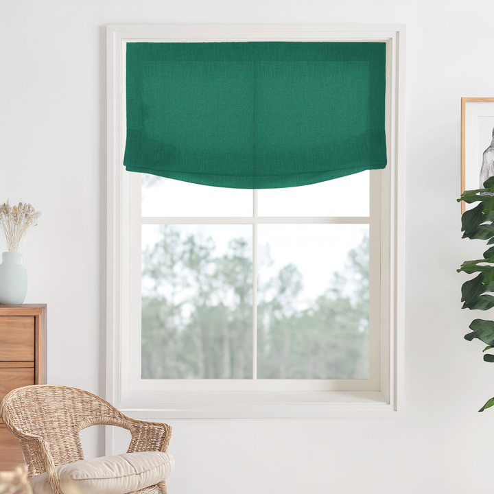 Bella Cotton No-Drill Roman Shades & Blinds | Relaxed