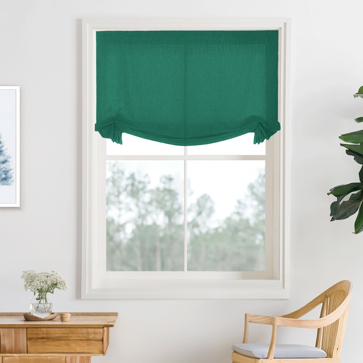 Bella Cotton No-Drill Roman Shades & Blinds | Swag