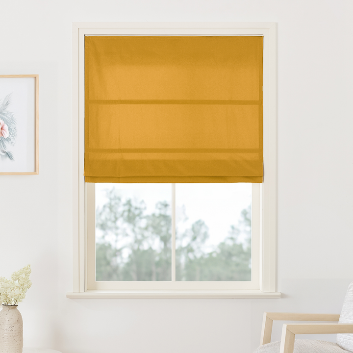 Maillard Velvet No-Drill Roman Shades & Blinds | Fold
