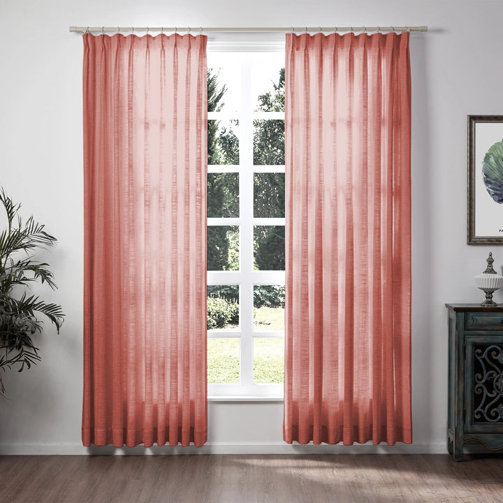 Lily Linen Curtains & Drapes Soft top