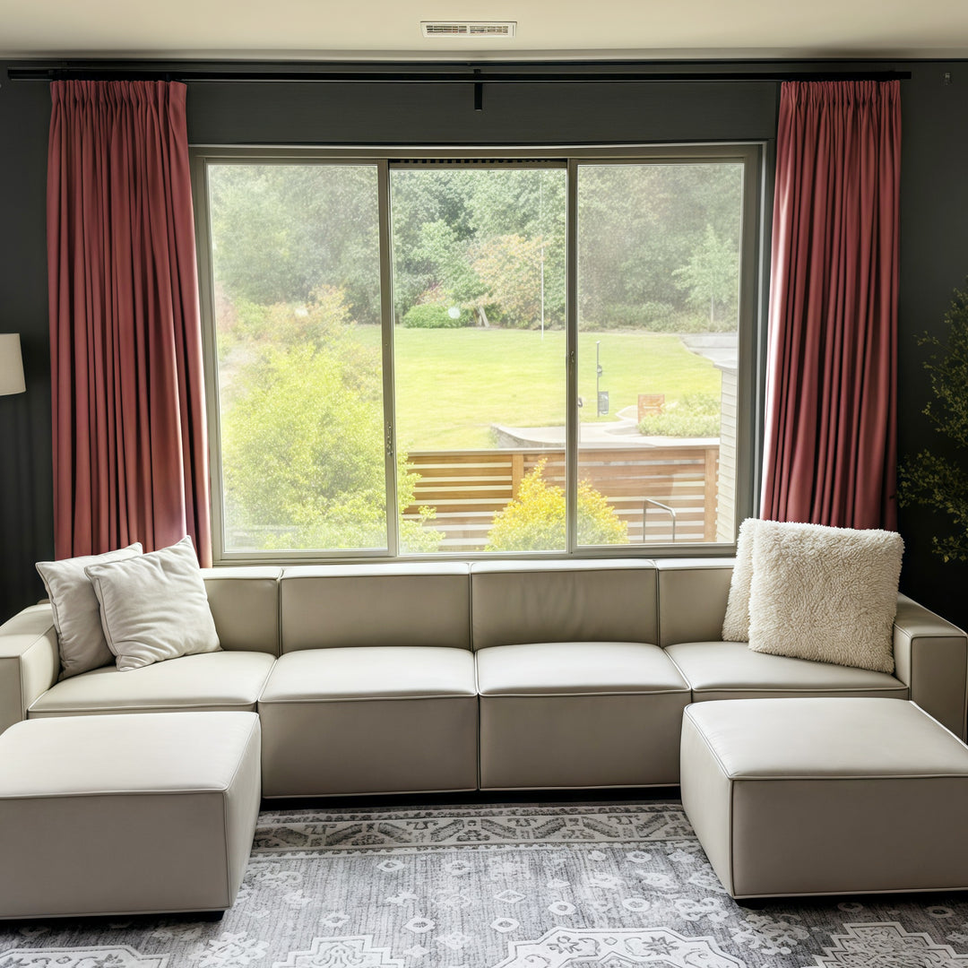 Lily Linen Curtains & Drapes Pleated