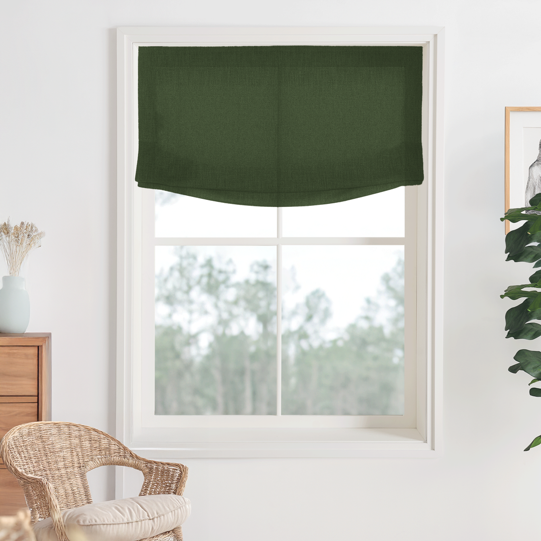 Bella Cotton No-Drill Roman Shades & Blinds | Relaxed