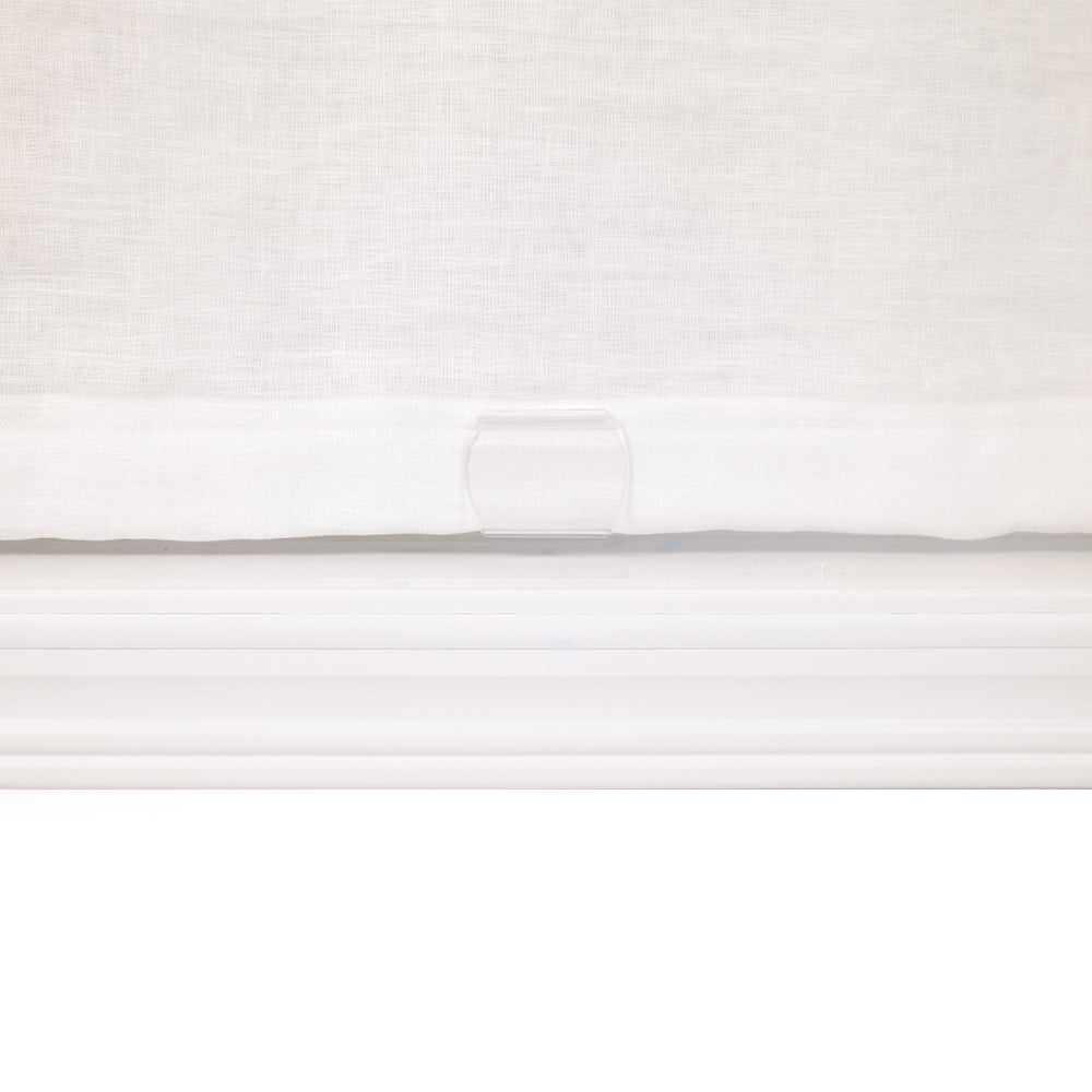 Meadow Linen Roman Shades & Blinds | Relaxed