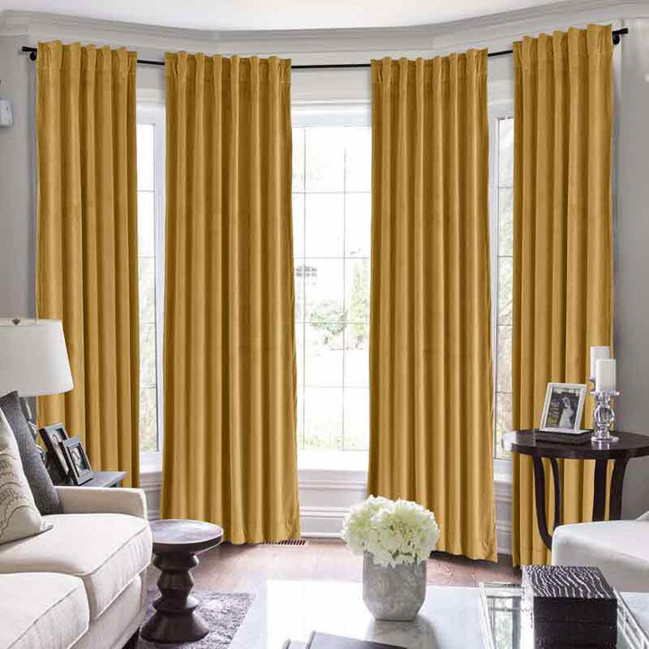 Maillard Velvet Curtains & Drapes Soft Top