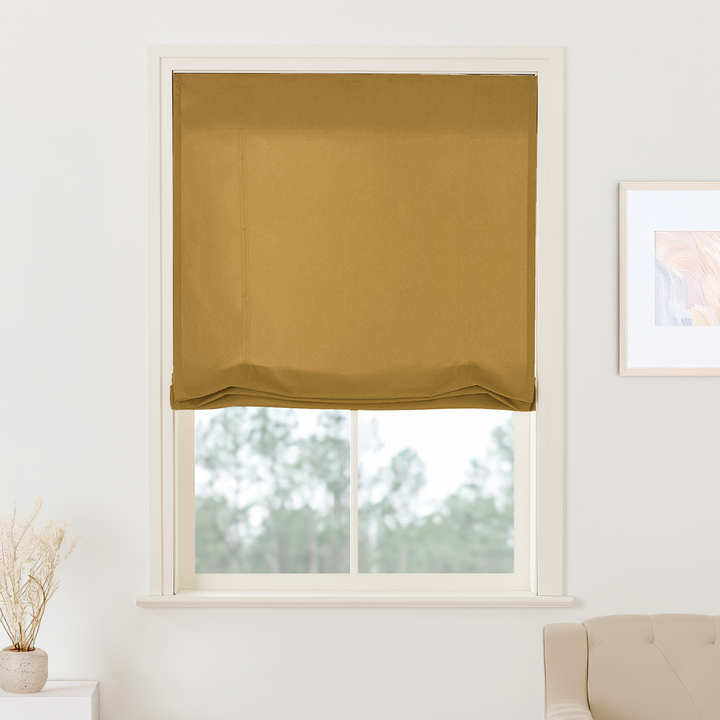 Maillard Velvet Roman Shades & Blinds | Swag