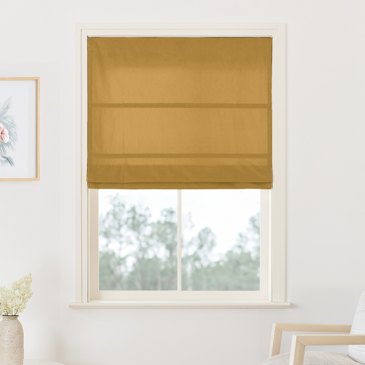 Maillard Velvet No-Drill Roman Shades & Blinds | Fold