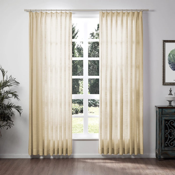 Lily Linen Curtains & Drapes Soft top