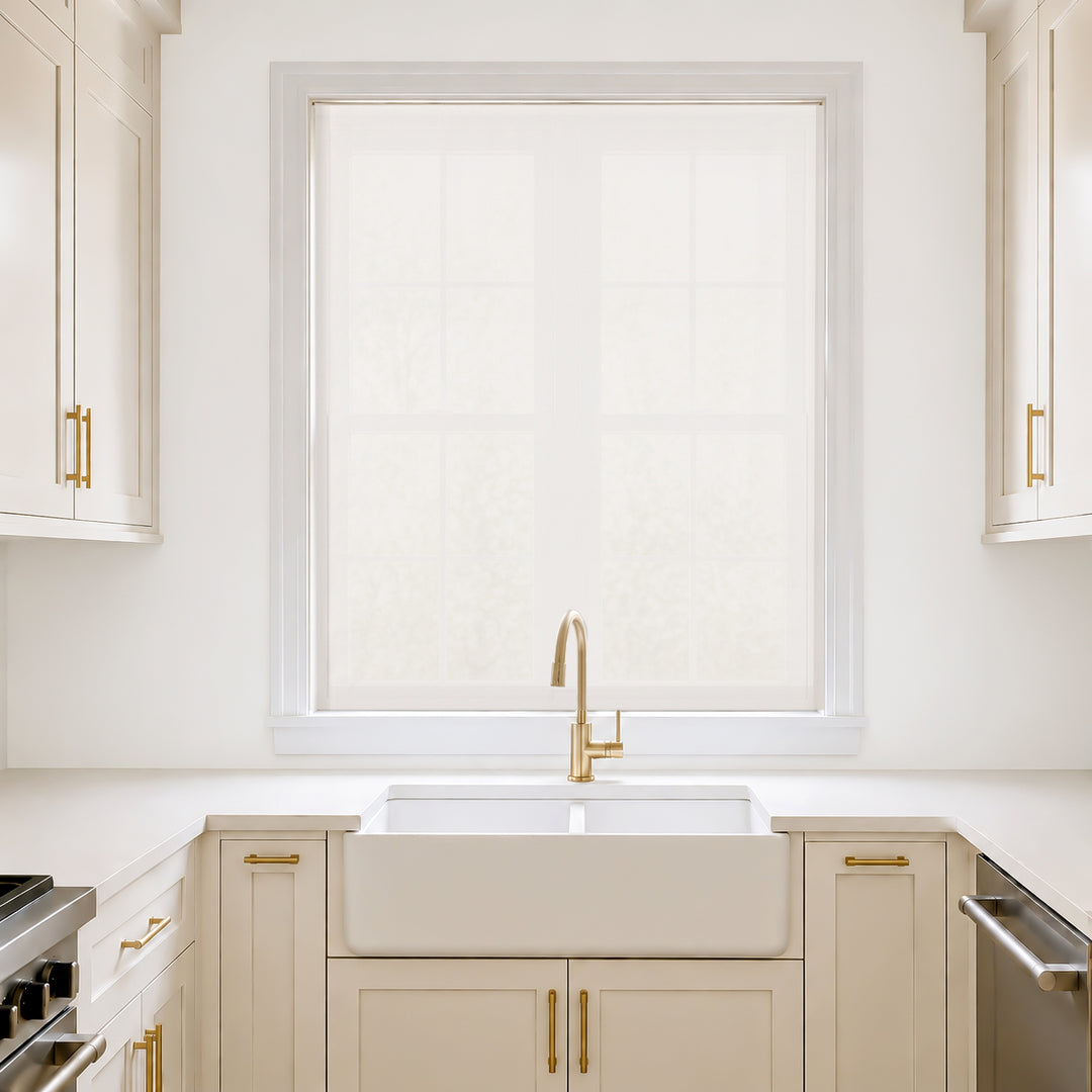 Meadow Linen Roman Shades & Blinds | Relaxed