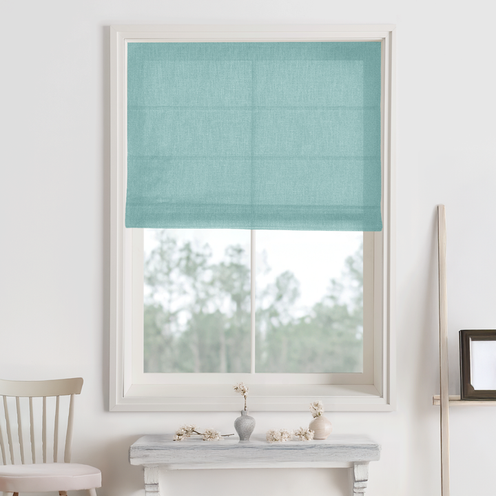 Bella Cotton Roman Shades & Blinds | Plain Fold