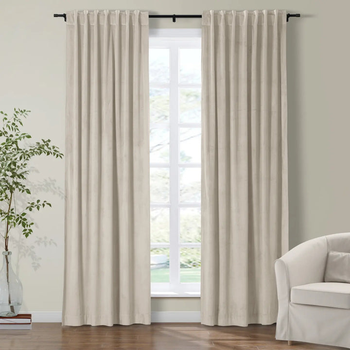 Maillard Velvet Curtains & Drapes Soft Top