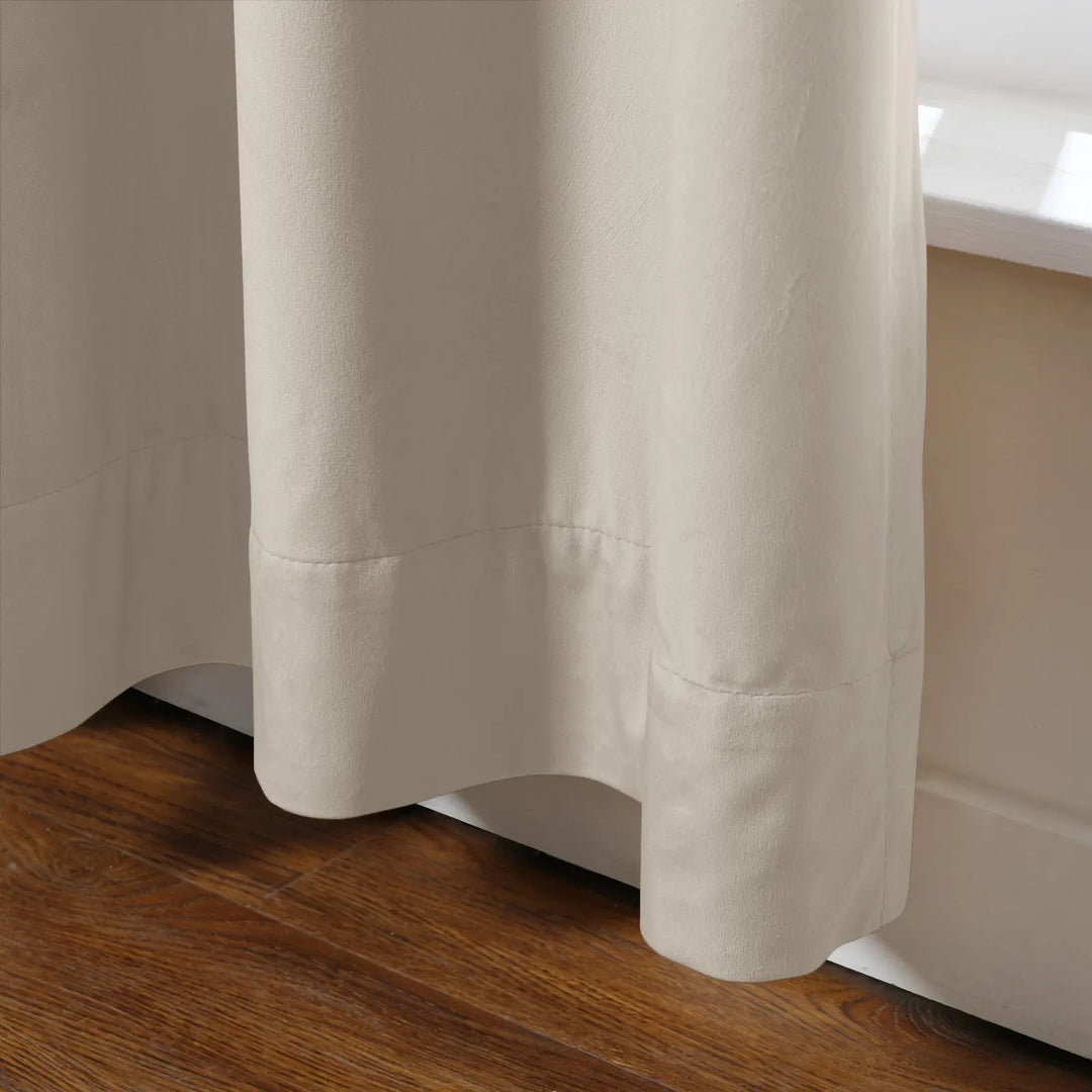 Maillard Velvet Curtains & Drapes Soft Top