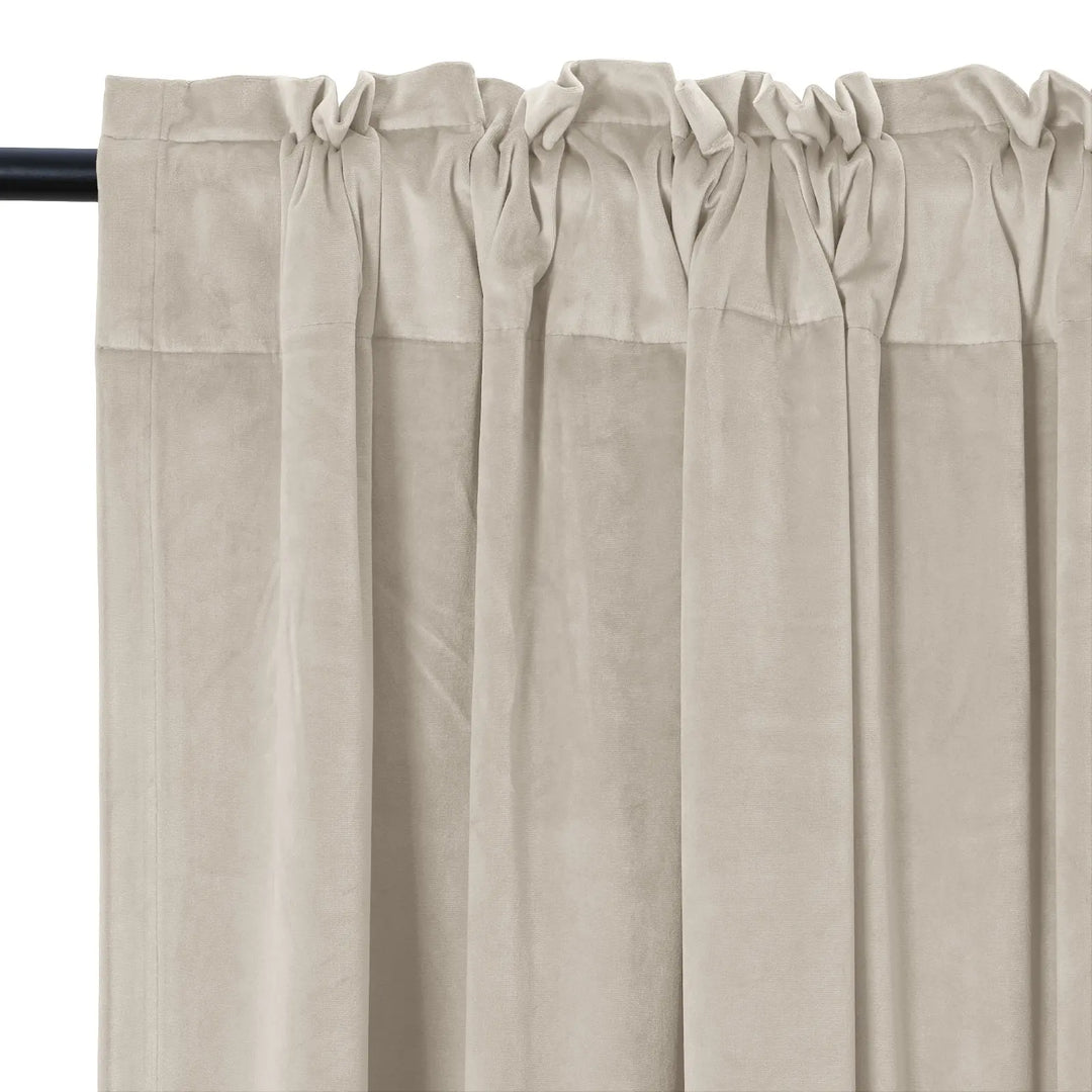 Maillard Velvet Curtains & Drapes Soft Top