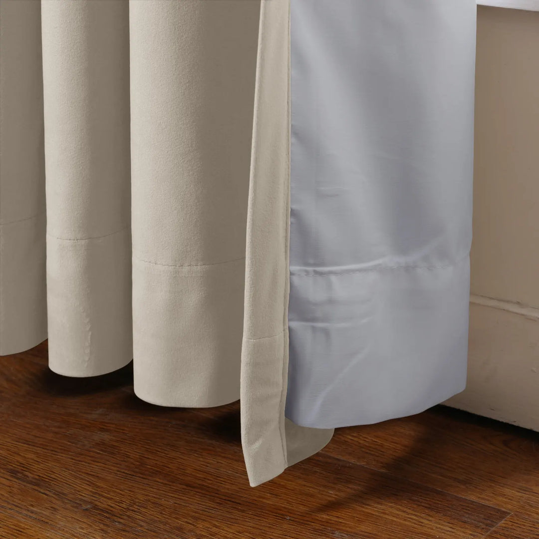 Maillard Velvet Curtains & Drapes Soft Top